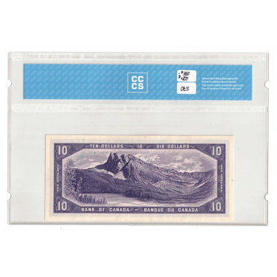 SOLD $10 1954 Bank of Canada Note Devil Face H/D Prefix BC-32b - CCCS UNC-64