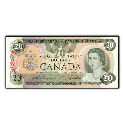 SOLD $20 1979 Bank of Canada Note Thiessen-Crow BC-54c - Ch UNC
