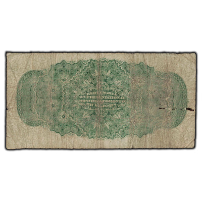 SOLD 25 Cents 1870 Dominion of Canada Shinplaster Note Plain DC-1c