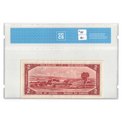 SOLD $2 1954 Bank of Canada Note Devil Face H/B Prefix BC-30b - CCCS VF-30