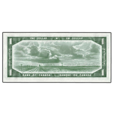 SOLD $1 1954 Bank of Canada Note Devil Face N/A Prefix BC-29b - UNC