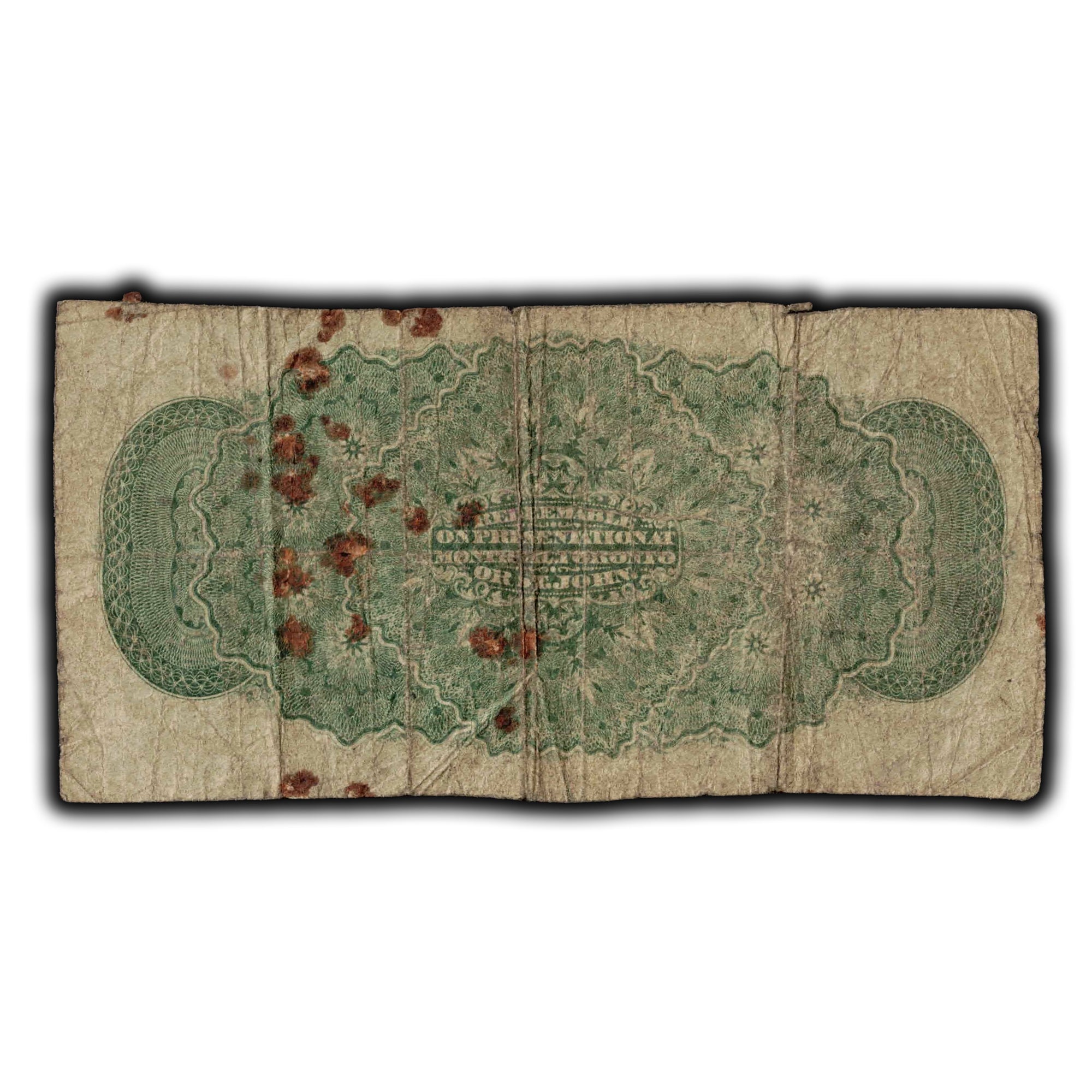 SOLD 25 Cents 1870 Dominion Of Canada Shinplaster Banknote DC-1c - Sta ...