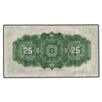 SOLD 25 Cents 1900 Dominion of Canada Shinplaster Note DC-15b - VF-20