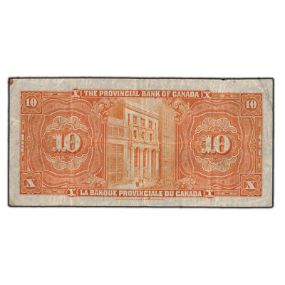 SOLD $10 1936 Banque Provinciale Du Canada Chartered Note CH-615-18-06
