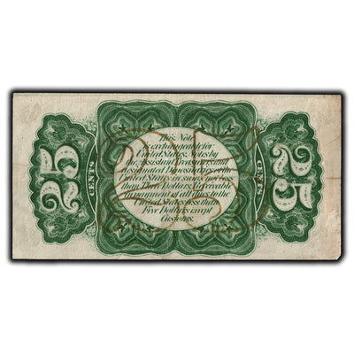SOLD United States 1863 25 Cents Fractional Currency Note