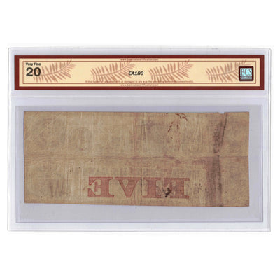 SOLD $5 1859 Bank Of Western Canada Note CH #795-10-16 - BCS VF-20