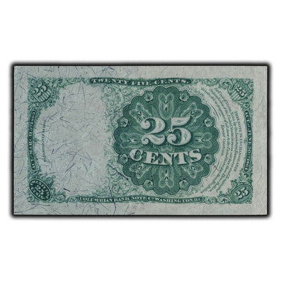 SOLD United States 1874 25 Cents Fractional Currency Note - AU-58