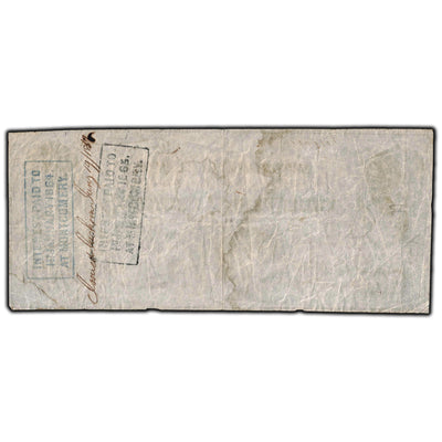 SOLD United States 1862 $100 Confederate States of America Note