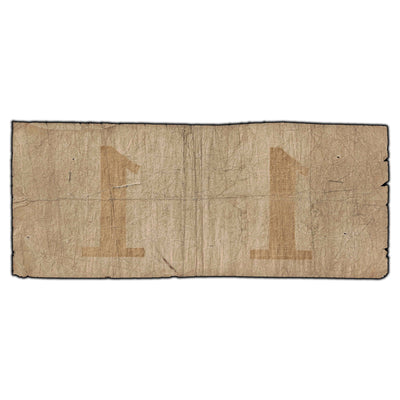 SOLD $1 1858 International Bank of Canada Note CH #380-10-12-04 - Very Large Tear