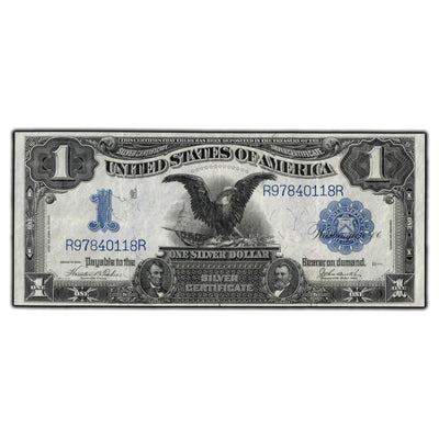SOLD United States 1899 $1 Black Eagle Silver Certificate Note - Crisp EF-40