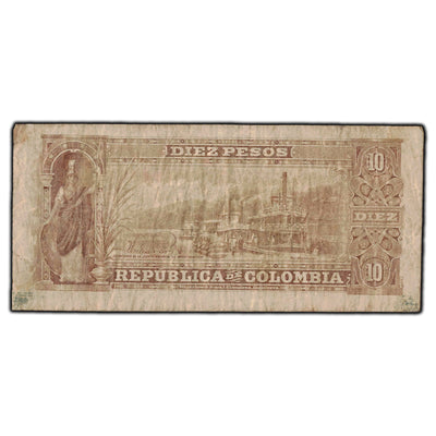 SOLD Colombia 1904 10 Pesos Note P #312