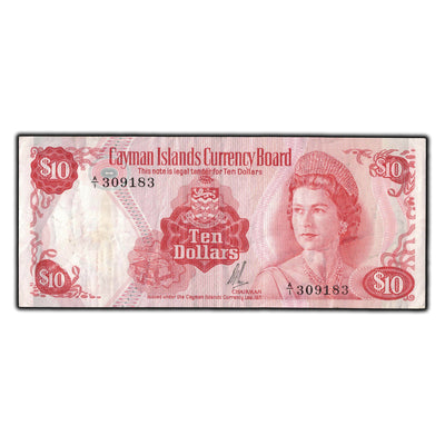 SOLD Cayman Islands 1971 $10 Note P #3