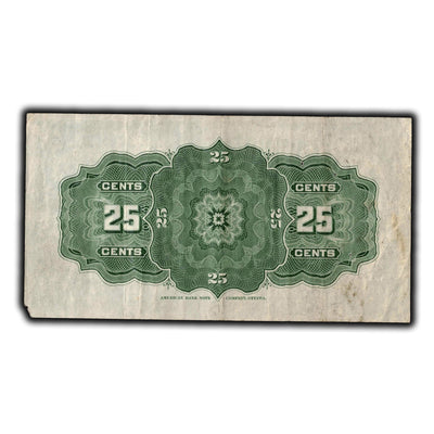 SOLD 25 Cents 1900 Dominion Of Canada Shinplaster Note Boville DC-15b - Corner Damage