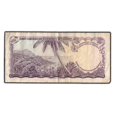 SOLD East Caribbean States 1965 $20 Note P #15