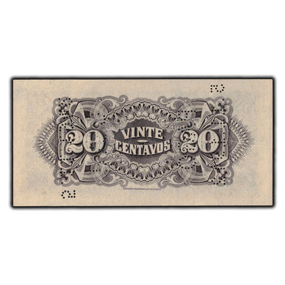 SOLD Mozambique 1933 20 Centavos Note P-R29 - Cancelled