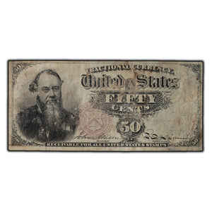 SOLD United States 1869-1875 50 Cents Fractional Currency Note