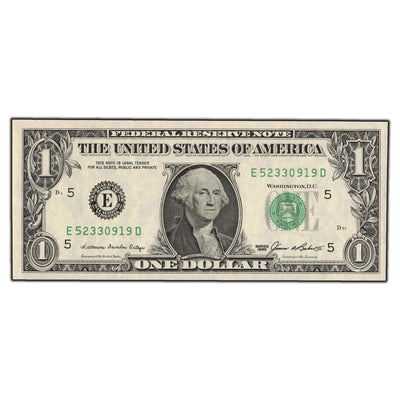 SOLD United States 1985 $1 Richmond Virginia Federal Reserve Note - Ch UNC