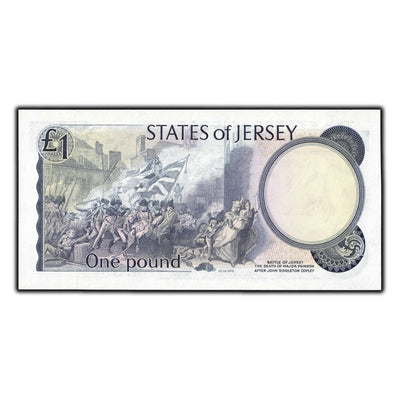 SOLD Jersey 1976-88 1 Pound Note Lower Serial #248 P #11b