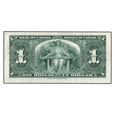 SOLD $1 1937 Bank of Canada Note Coyne-Towers S/N Prefix BC-21d - EF-45