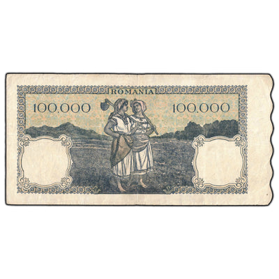 SOLD Romania 1946 100000 Lei P #58a