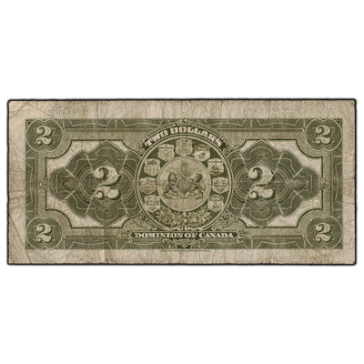 SOLD $2 1914 Dominion Of Canada Note Series N Saunders DC-22c - VG-10