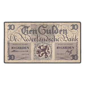 SOLD Netherlands 1945 10 Gulden Note P #74