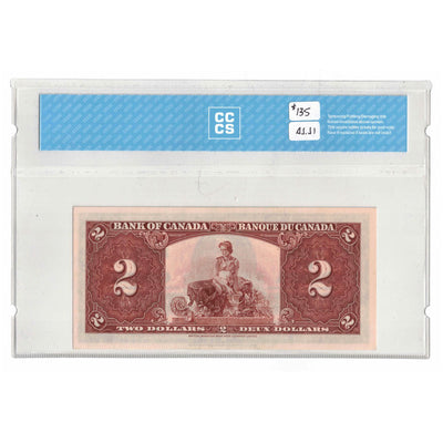 SOLD 1937 $2 Bank of Canada Note Gordon-Towers Y/B Prefix BC-22b - CCCS EF-45