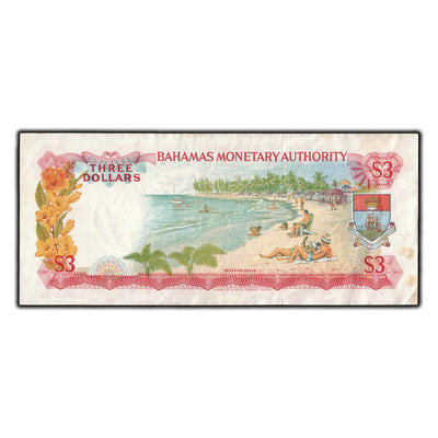 SOLD Bahamas 1968 $3 Note P #28
