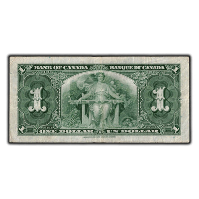 SOLD $1 1937 Bank of Canada Note Osborne Signature BC-21a - VF-20