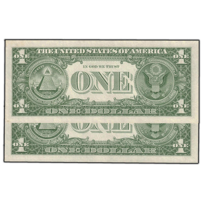 SOLD United States 1957 $1 Silver Certificate Star Notes - Two Consecutive
