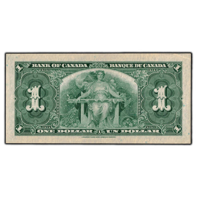 SOLD $1 1937 Bank of Canada Note Gordon-Towers Z/A Prefix BC-21c - AU-50
