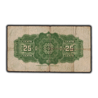 SOLD 25 Cents 1923 Dominion Of Canada Shinplaster Note DC-24d - Pinholes