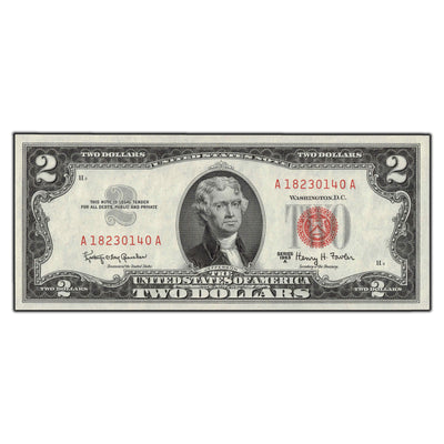 SOLD United States 1963-A $2 Legal Tender Note - Ch UNC