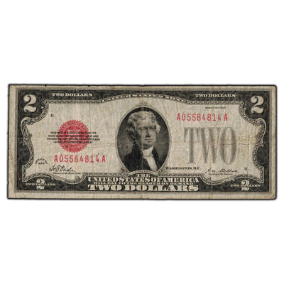 SOLD United States 1928 $2 Legal Tender Note