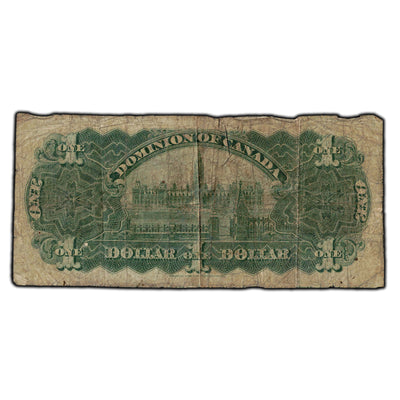 SOLD $1 1911 Dominion Of Canada Note DC-18a - Circulated