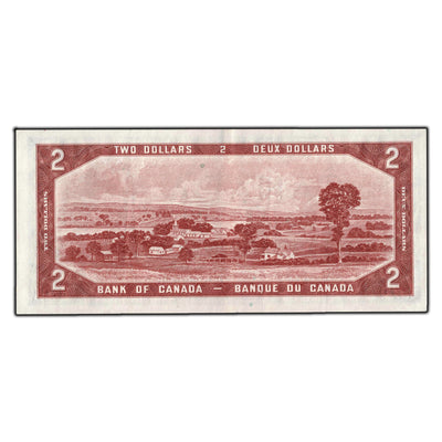 SOLD $2 1954 Bank of Canada Note Devil Face C/B Prefix BC-30a - EF-40