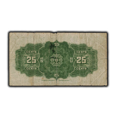 SOLD 25 Cents 1923 Dominion Of Canada Shinplaster Note DC-24c - Tear