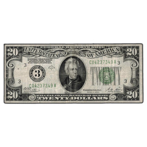 SOLD United States 1928-A $20 Federal Reserve Note