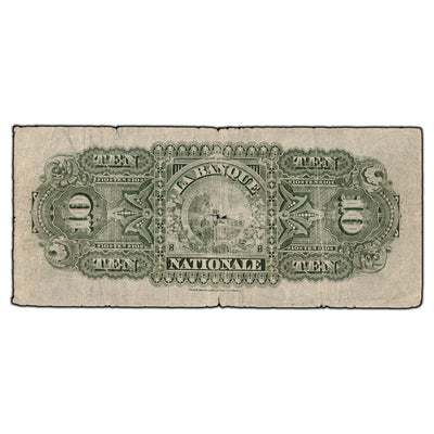 SOLD $10 1897 La Banque Nationale Canada Chartered Note #510-20-08