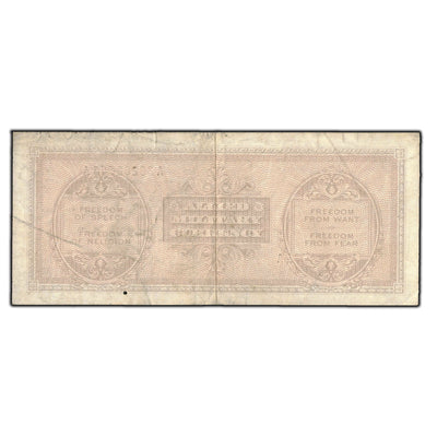 SOLD Italy 1943 Allied Military Currency 100 Lire Note P #M21a