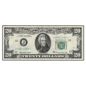 SOLD United States 1969 $20 Kansas City Star Note