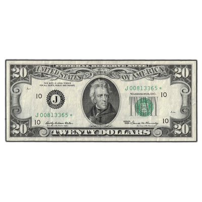 SOLD United States 1969 $20 Kansas City Star Note