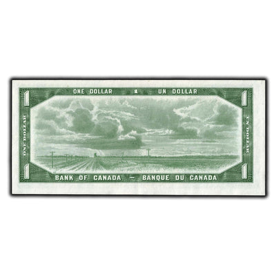SOLD $1 1954 Bank of Canada Note Devil Face E/A Prefix BC-29a - AU