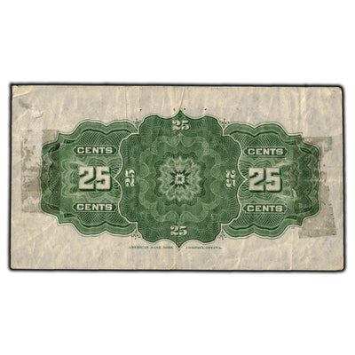 SOLD 25 Cents 1900 Dominion of Canada Shinplaster Note Boville DC-15b - Tape On Back