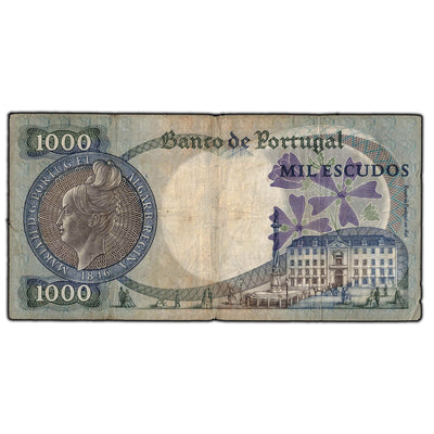 SOLD Portugal 1967 1000 Escudos P #172