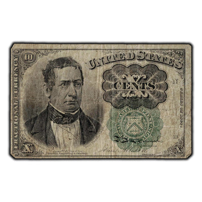 SOLD United States 1874 10 Cents Fractional Note Green Seal FrUS #1264