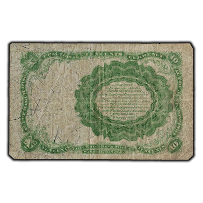 SOLD United States 1874 10 Cents Fractional Note Green Seal FrUS #1264