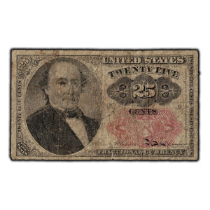 SOLD United States 1874 25 Cents Fractional Note