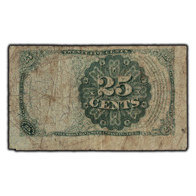 SOLD United States 1874 25 Cents Fractional Note