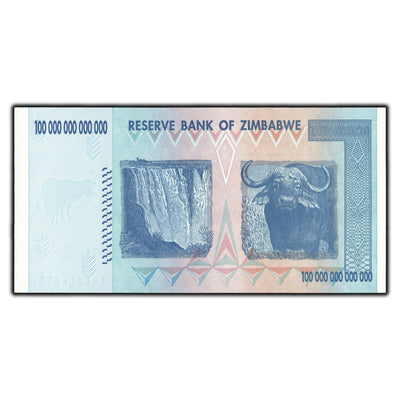 SOLD Zimbabwe 2008 100 Trillion Dollar Banknote P #91 - Uncirculated